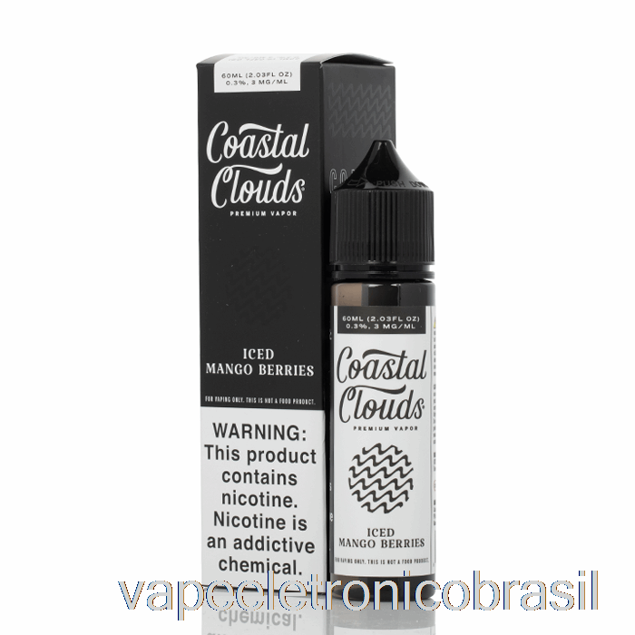 Vape Recarregável Bagas De Manga Gelada - Nuvens Costeiras Co. - 60ml 3mg